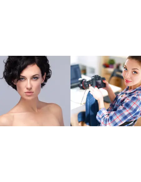 StudioLights-Set mit 2 Hintergründen, 40x60 cm, 125 W